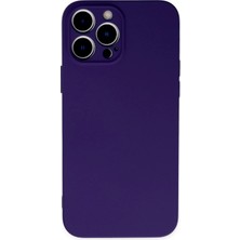 Egecen Mey Ithalat®  iPhone 13 Pro Kılıf Nano Içi Kadife Silikon - Mor