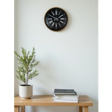 Egecen 36 cm Kahverengi Dekoratif Duvar Saati