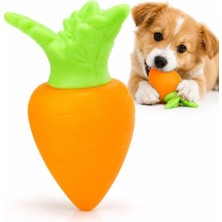 Esranın Dünyası Sesli Havuç Isırma Oyuncağı - Köpek ve Kedi Için Çiğneme Oyuncağı - Diş Kaşıma ve Oyun Aktivitesi - Yumuşak Dayanıklı Kauçuk - Turuncu Havuç Tasarım