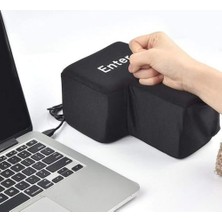 Esranın Dünyası Enter Yastık Tuşu Usb, Büyük Yastıklı Fiziksel Enter Butonu, Pc & Laptop Için Ergonomik Tasarım, Sadece Dokunmatik Değil, Stres Atmak Için Mükemmel, Siyah