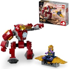 Esranın Dünyası LEGO Marvel Iron Man Hulkbuster Thanos’a Karşı 76263 – 4 Yaş ve Üzeri Çocuklar Için Süper Kahraman Hediyesi Fikri, Iron Man ve Uçağıyla Thanos Minifigürleri Içeren Oyuncak Yapım Seti (66 Parça)