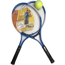 Esranın Dünyası Çocuk Tenis Raketi Seti 21 Inç 2 Raket 1 Top Çantalı Set, Tek Ebat, Ttraket, Mavi