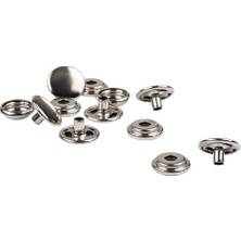 Esranın Dünyası Taylor Made Ducts 401 Marine Dişi Geçmeli Bağlantı Elemanı - 6'lı Paket, Gümüş