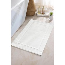 Anılsan 2'li Beyaz Ayak Havlusu - 50X70 Cm, 245 GR,%100 Pamuk, Spa ve Otel Banyo Paspası, Günlük Kullanıma U