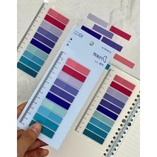 Esranın Dünyası 10 Renkli Şeffaf Indeks Sticker Seti, Kitap Ayracı Için