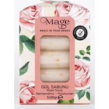 Mage Gül Sabunu 3'lü