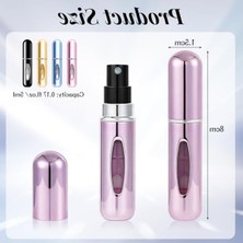 Esranın Dünyası 4 Adet 5 ml Seyahat Parfüm Spreyi, Doldurulabilir Mini Şişe