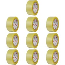 Esranın Dünyası BADEM10 10 Adet Onestar Koli Bandı 45 mm x 100 mt Şeffaf Güçlü Yapışkanlı Kopmayan Bant