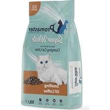 Esranın Dünyası Kahve Kokulu Doğal Bentonit Kedi Kumu, 10 Lt, Süper Beyaz