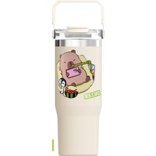 Esranın Dünyası 950 ml Çelik Termos, Tek Kapaklı ve Pipetli Tasarım ile Kullanışlı