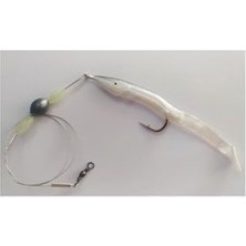 Esranın Dünyası Levrek Lüfer Avcısı (3 Adet) Çelik Telli Silikon Balık Füme 11 cm