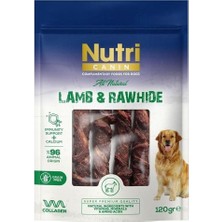 Nutri Canin Rawhide Kuzu Eti Sargılı Kemik Köpek Ödülü 120 gr