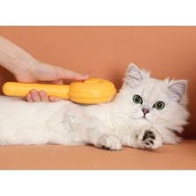 Esranın Dünyası Otomatik Temizlenen Hamburger Şekilli Tüy Bakım Tarağı, Kedi ve Köpek Için