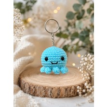 Sevimli İlmekler Amigurumi Ahtapot Anahtarlık