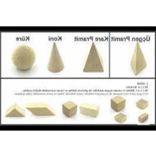 Esranın Dünyası Ahşap Geometrik Cisimler Seti - 19 Parça