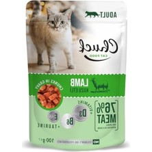 Esranın Dünyası 100 gr Kuzu Etli Yaş Kedi Maması, 24 Adet Paket