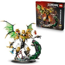 Esranın Dünyası LEGO Nınjago Ultra Ejderha Savaşı 71872-12 Yaş ve Üzeri Kız ve Erkek Çocuklar Için Jin, Mira, Nate ve Oni Generali Içeren Yaratıcı Oyuncak Yapım Seti, Çocuklar Için Hediye Fikri (2178 Parça)