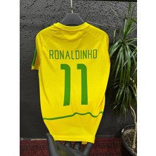 Rodak Spor Ronaldinho 11 Premium Kumaş Brezilya 2002 Dünya Kupası Nostalji