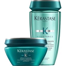 Ozka Concept Resistance Şampuan Maske Seti, 250 ml + 200 Ml, Aşırı Yıpranmış Saçlar Için