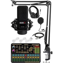 Ozka Concept MX-2020 Platinium Set Efektli Ses Kartı Mikrofon Stand Kayıt Yayın Seti (Pc Telefon)