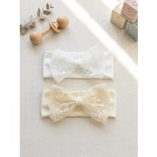 Bebila Baby Kız Bebek Bandana 2'li Set Mevlütlük Resim Çekimi Hediyelik