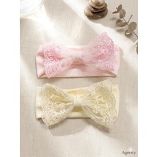 Bebila Baby Kız Bebek Bandana 2'li Set Mevlütlük Resim Çekimi Hediyelik