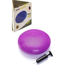 Esranın Dünyası Gymo Pompalı Denge Yastığı Balance Disk Denge Pedi 33CM Mor