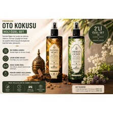 Adora Diadem Oto Kokusu Sandal Ağacı ve Oto Kokusu Orman Çiçeği 200 ml Ikili Set