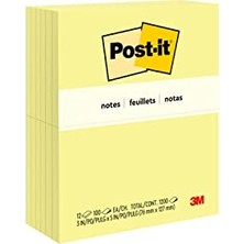 Esranın Dünyası Pop-Up Notlar 7,6X12,7 Cm, 12 Ped, Amerika'nın 1 Numaralı Favori Yapışkan Notları, Kanarya Sarısı, Temiz Kaldırma, Geri Dönüştürülebilir (655)