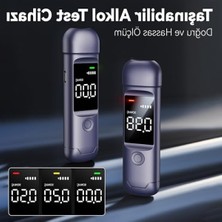 Esranın Dünyası Dijital LCD Ekranlı Taşınabilir Alkolmetre, Sesli ve Işıklı Uyarı Sistemi