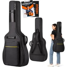 Esranın Dünyası Kalın Taşıma Çantası ile Siyah Klasik Gitar Kılıfı, Eğitim Metodu Hediyeli