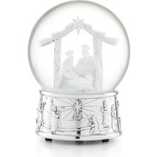 Esranın Dünyası Lenox Reed And Barton Nativity Müzikal Kar Küresi, 1,4 Kg, Çoklu