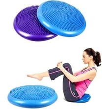Esranın Dünyası Disk Formlu Denge Topu Mavi 33 cm Yo Pilates Egzersiz Aleti, FRK2234