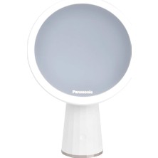 Panasonic LED Işıklı Makyaj Aynası, Şarjlı, Katlanabilir ve Taşınabilir, Kademeli Doğal Işık 5000K