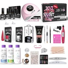 Esranın Dünyası Protez Tırnak Seti, Kalıcı Oje ve Nail Art Seti ile Tam Bakım