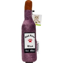 Waowpets Animal Products Bottle Toy, Köpek Oyuncağı, Kedi Oyuncağı, Peluş Oyuncak (Lila)
