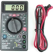 Marxlow DT-830D Dijital Multimetre Avometre - Digital Ölçü Aleti - Akım, Voltaj, Direnç Ölçer - Siya