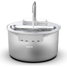 Haustier WF009LS Otomatik Kedi Su Sebili,kedi Su Çeşmesi, Su Pınarı 3.5lt Geniş Hazne, Çelik Tabla,