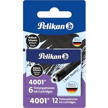 Esranın Dünyası Pelikan STANDART-4001 Mürekkep Kartuşları, 2 Kılıf, Blistervperackung