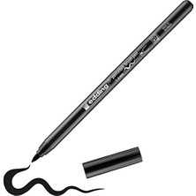 Esranın Dünyası Edding 4200 Fırça Uçlu Porselen Kalemi - Siyah - 1 Kalem - Fırça Ucu 1-4 mm