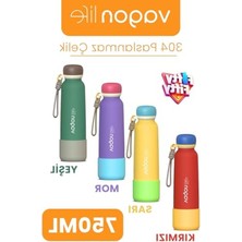 Esranın Dünyası 750 ml Sızdırmaz Paslanmaz Çelik Termos, El Askılı Tasarım, Mor