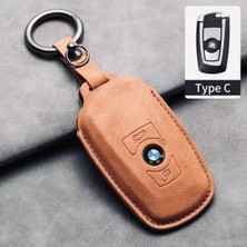 Keymatik Bmw 1 SERI,3SERI,5SERI,F01,F10,F20,,F30 Vb.smart Deri Anahtar Kılıfı 1.kalite Camel Renk
