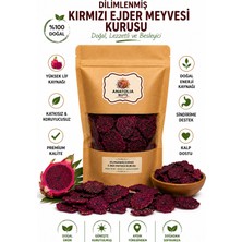 Anatolia Nuts Kırmızı Ejder Meyvesi Kurusu – Dilimlenmiş Kurutulmuş Pitaya – Dragon Fruit Kuru Meyve