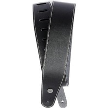 Planet Waves 25LS00-DX Deri Kemer Klasik Deri Kayış Koleksiyonu Kontrast Dikiş - Siyah Uzunluk: 1280