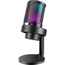 Esranın Dünyası Rgb Kontrollü USB Mikrofon, Oyun ve Yayın Için Uygun Tasarım