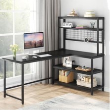 Esranın Dünyası Siyah Çalışma Masası, 140 cm Uzunluk, Ofis ve Ev Için Uygun