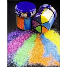 Esranın Dünyası Neon Fosforlu Toz Sim 6 Renk 120 gr 1 Paket Tuzluklu Karışık 6 Lı Renkli Canlı Neon Toz Sim Büyük Epoksi Reçine