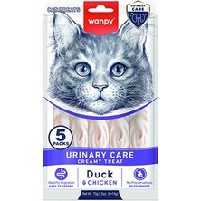 Wanpy Urinary Care Ördekli ve Tavuklu Krema Kedi Ödülü 5X14 gr