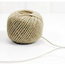 Esranın Dünyası Jüt Ip, Natürel Doğal Hasır Ip 90M (100 Gr) | Hasır Hediye Ambalaj ve Paketleme Ipi, Doğal Natürel Etkinlik ve Bağlama Ipi