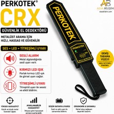 Perkotek Crx Güvenlik El Dedektörü – Hızlı ve Hassas Metal Tespiti